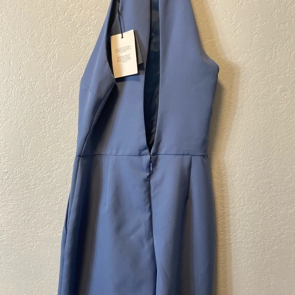 asos womens romper blue sz 4